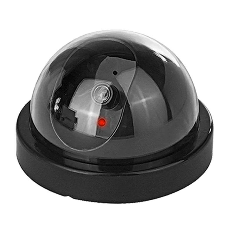Dummy Security Camera Dome with LED Light for Indoor Outdoor Use